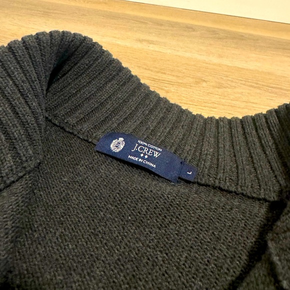 J. Crew Men's Quarter Button Sweater Size Large - Picture 4 of 4